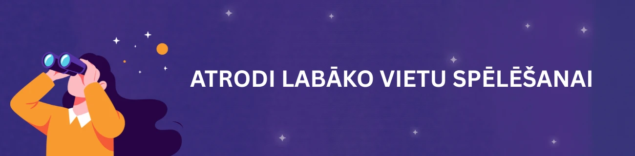 Atrodi labāko vietu spēlēšanai