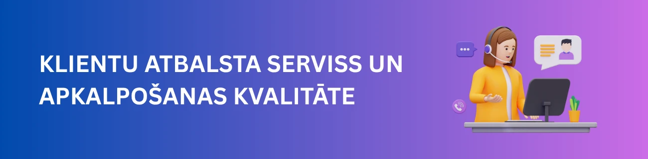 Klientu atbalsta serviss un apkalpošanas kvalitāte